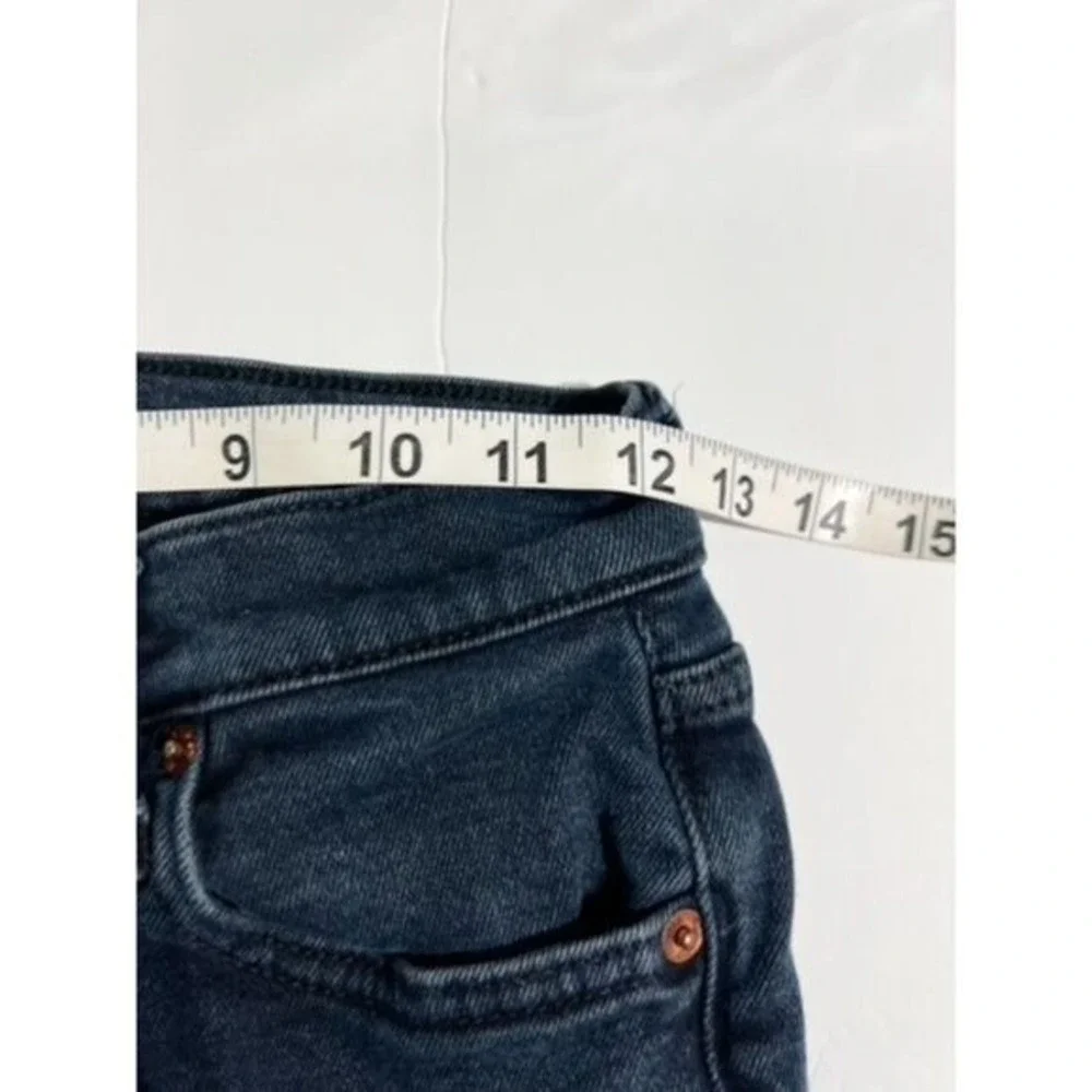 RE/DONE High Rise Skinny Jeans - Size 24 Jet Blue Black Minimalist‎ Chic